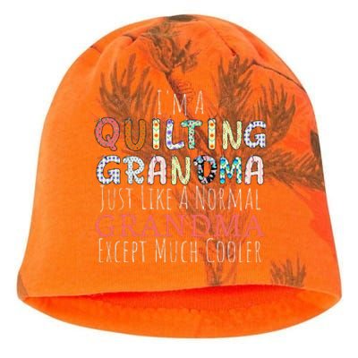 Cool Quilting Design For Women Grandma Quilt Sewing Quilter Kati - Camo Knit Beanie