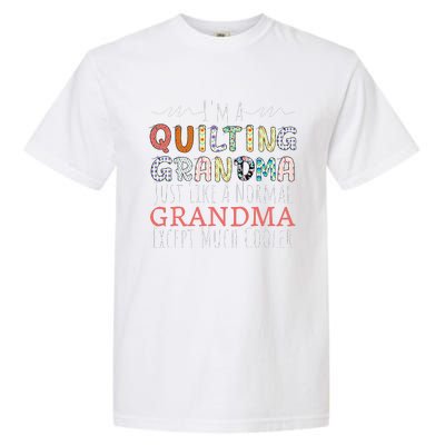 Cool Quilting Design For Women Grandma Quilt Sewing Quilter Garment-Dyed Heavyweight T-Shirt