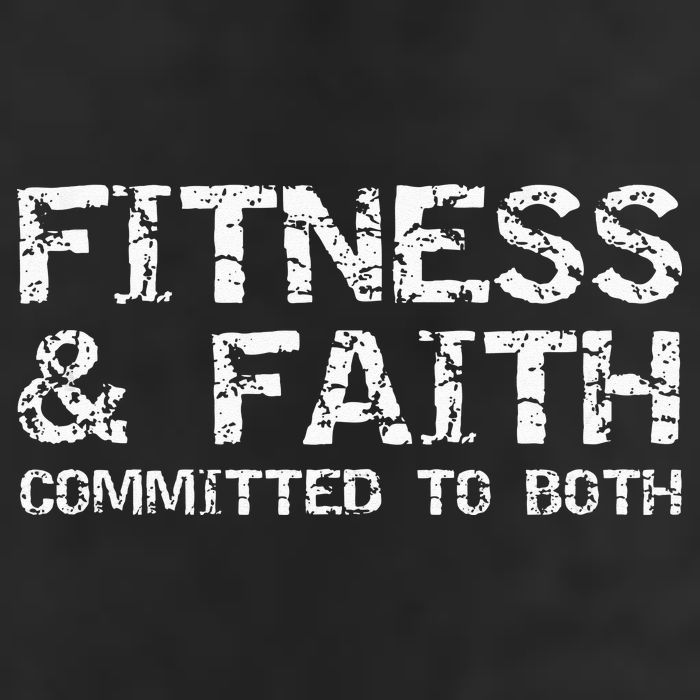 Christian Quote For Men Fitness & Faith Committed To Both Hat