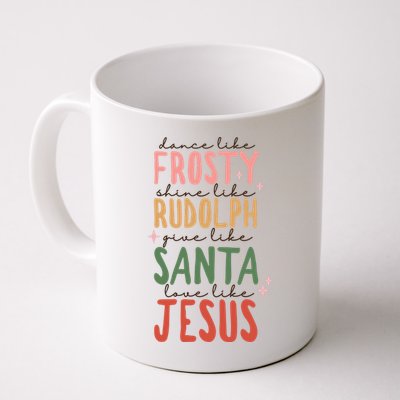 Christmas Quote Frosty Rudolph Santa Jesus Funny Gift Mug