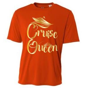 Cruise Queen Funny Gift Cruise Boat Lover Vacation Getaway Funny Gift Cooling Performance Crew T-Shirt