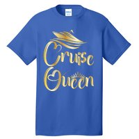 Cruise Queen Funny Gift Cruise Boat Lover Vacation Getaway Funny Gift Tall T-Shirt