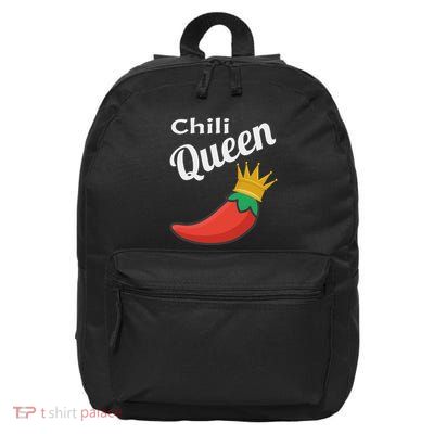 Chili Queen Funny Chili Cook Off Winner Foodie Funny Saying 16 in Basic Backpack