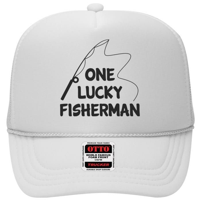 Catfish Queen Funny Fishing Catfishing High Crown Mesh Back Trucker Hat