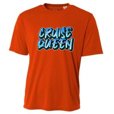 Cruise Queen Funny Cruise Ship Gift Cooling Performance Crew T-Shirt