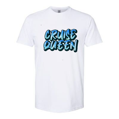 Cruise Queen Funny Cruise Ship Gift Softstyle CVC T-Shirt