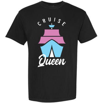 Cruise Queen Funny Cruising Cool Gift Garment-Dyed Heavyweight T-Shirt