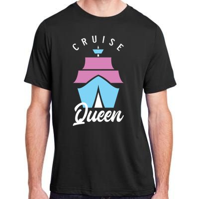 Cruise Queen Funny Cruising Cool Gift Adult ChromaSoft Performance T-Shirt