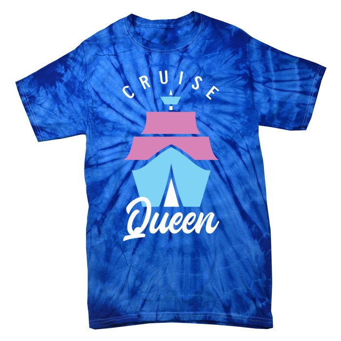 Cruise Queen Funny Cruising Cool Gift Tie-Dye T-Shirt