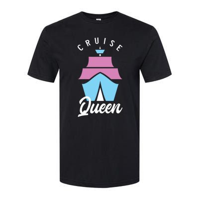 Cruise Queen Funny Cruising Cool Gift Softstyle CVC T-Shirt