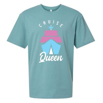 Cruise Queen Funny Cruising Cool Gift Sueded Cloud Jersey T-Shirt