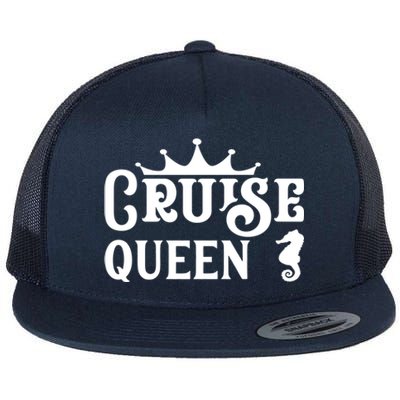 Cruise Queen Gift Flat Bill Trucker Hat