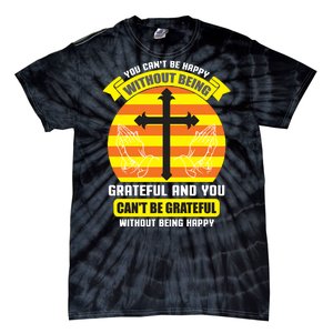 Christian Quote Grateful Tie-Dye T-Shirt