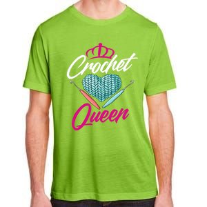 Crochet Queen Gift Cute Crocheting Gift For Crocheter Gift Adult ChromaSoft Performance T-Shirt