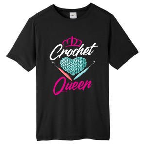 Crochet Queen Gift Cute Crocheting Gift For Crocheter Gift Tall Fusion ChromaSoft Performance T-Shirt