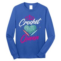 Crochet Queen Gift Cute Crocheting Gift For Crocheter Gift Long Sleeve Shirt