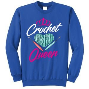 Crochet Queen Gift Cute Crocheting Gift For Crocheter Gift Sweatshirt