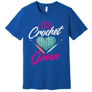 Crochet Queen Gift Cute Crocheting Gift For Crocheter Gift Premium T-Shirt