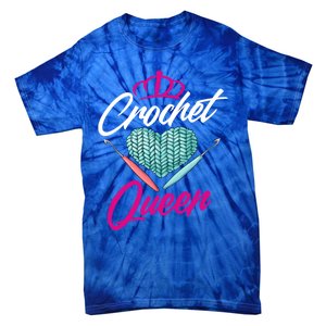 Crochet Queen Gift Cute Crocheting Gift For Crocheter Gift Tie-Dye T-Shirt