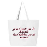 Curry Queen Good Girl Go To Heaven Bad Bitches Go To Miami 25L Jumbo Tote