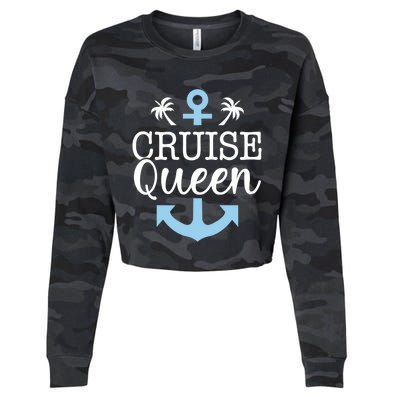 Cruise Queen Gift Cropped Pullover Crew