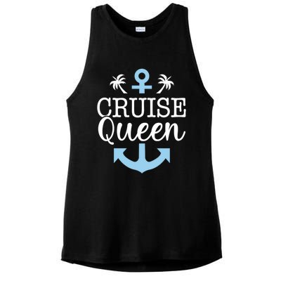 Cruise Queen Gift Ladies PosiCharge Tri-Blend Wicking Tank