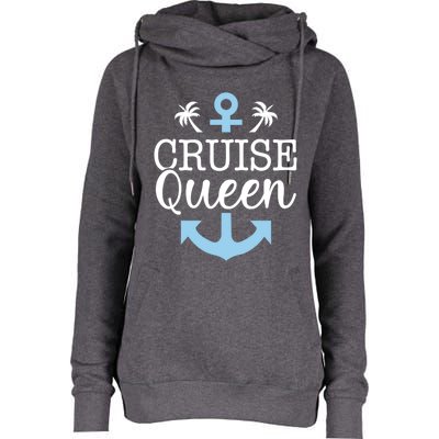 Cruise Queen Gift Womens Funnel Neck Pullover Hood