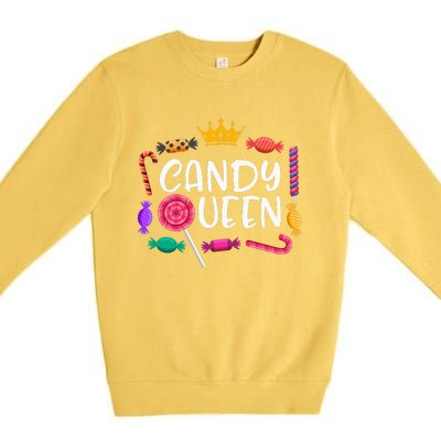 Candy Queen Halloween Lollipop Sweet Lover Premium Crewneck Sweatshirt