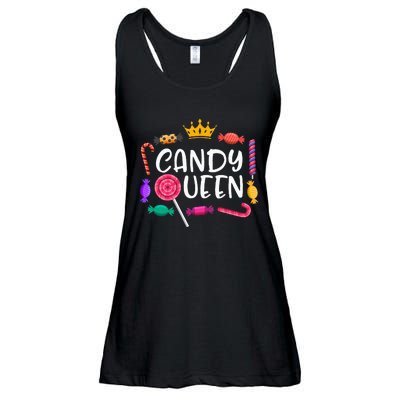 Candy Queen Halloween Lollipop Sweet Lover Ladies Essential Flowy Tank