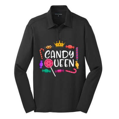 Candy Queen Halloween Lollipop Sweet Lover Silk Touch Performance Long Sleeve Polo