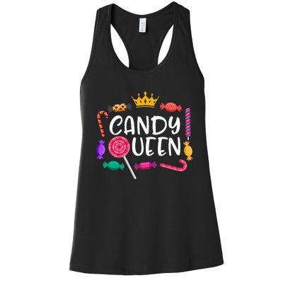 Candy Queen Halloween Lollipop Sweet Lover Women's Racerback Tank