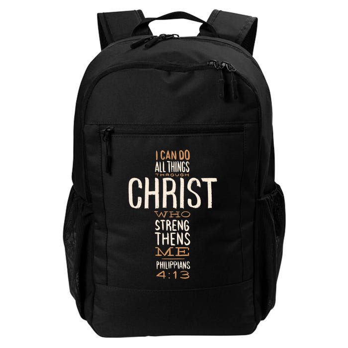 Christian Quote I Can Do All Things Through Christ Who Strengthens Me Backpack