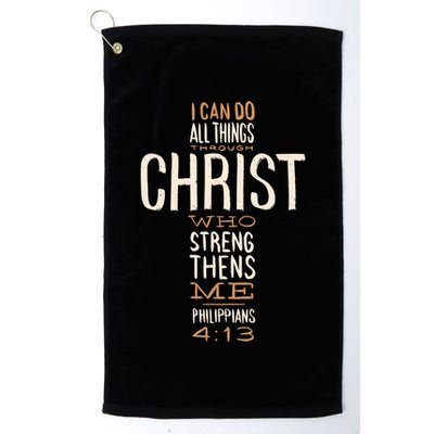 Christian Quote I Can Do All Things Through Christ Who Strengthens Me Golf Towel