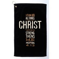 Christian Quote I Can Do All Things Through Christ Who Strengthens Me Golf Towel