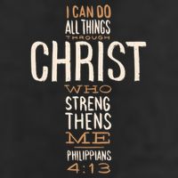 Christian Quote I Can Do All Things Through Christ Who Strengthens Me Golf Towel