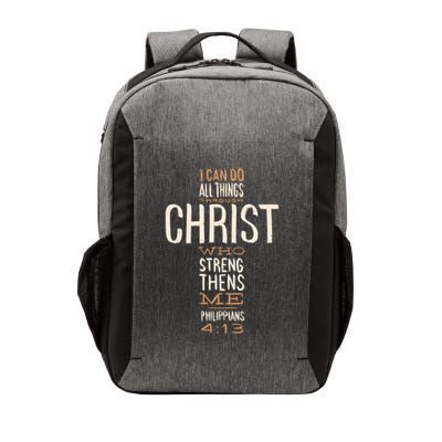 Christian Quote I Can Do All Things Through Christ Who Strengthens Me Vector Backpack