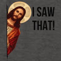 Cute Quote Jesus Meme I Saw That Christian God Vector Backpack