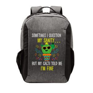 Cactus Quote Joke Pun Vector Backpack