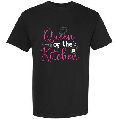 Cooking Queen Kitchen Funny Gift For Chef Culinary Student Garment-Dyed Heavyweight T-Shirt