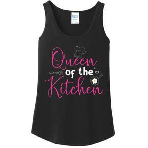 Cooking Queen Kitchen Funny Gift For Chef Culinary Student Ladies Essential Tank