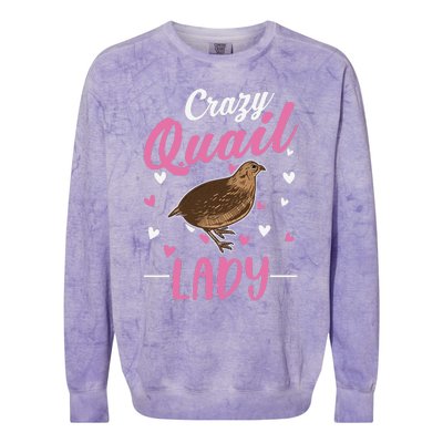 Crazy Quail lady Quail Colorblast Crewneck Sweatshirt