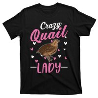 Crazy Quail lady Quail T-Shirt