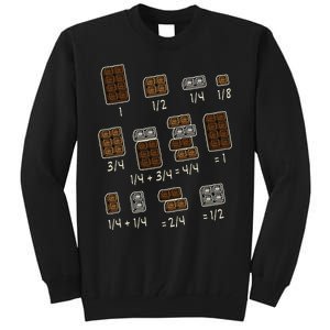 Chocolate Quick Maths Fraction Fractions Dear Math Teachers Tall Sweatshirt