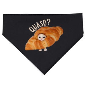 Croissant Quaso Meme Cat Cake Pet Lover USA-Made Doggie Bandana