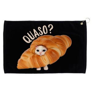 Croissant Quaso Meme Cat Cake Pet Lover Grommeted Golf Towel