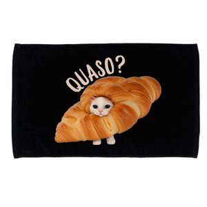 Croissant Quaso Meme Cat Cake Pet Lover Microfiber Hand Towel