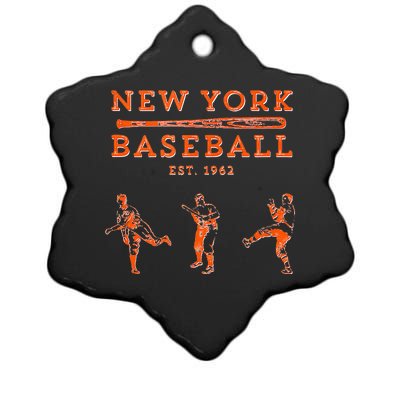 Classic Queens New York Baseball Team Fan Ceramic Star Ornament