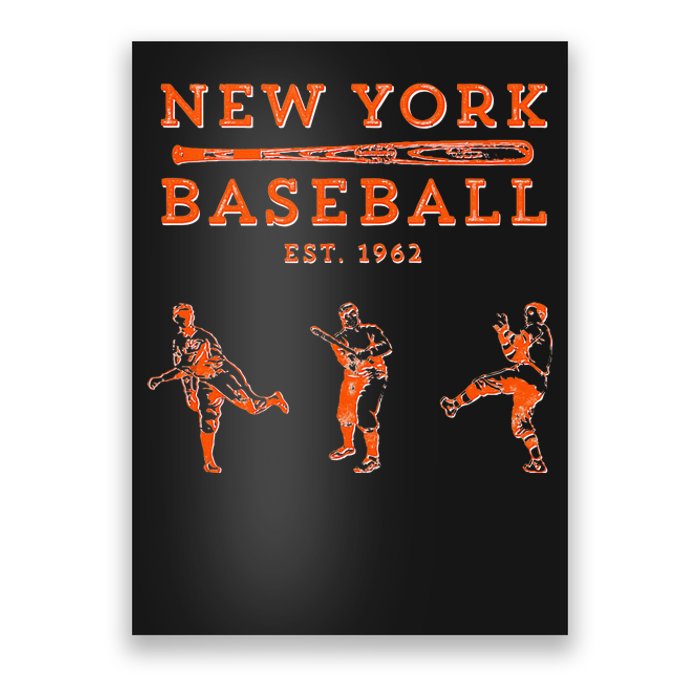 Classic Queens New York Baseball Team Fan Poster