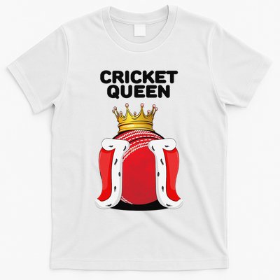  Cricket Queen Player Cricketer Pitch Bowler Coach T-Shirt