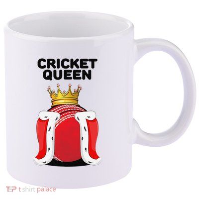  Cricket Queen Player Cricketer Pitch Bowler Coach 11oz C Handle Ceramic Mug